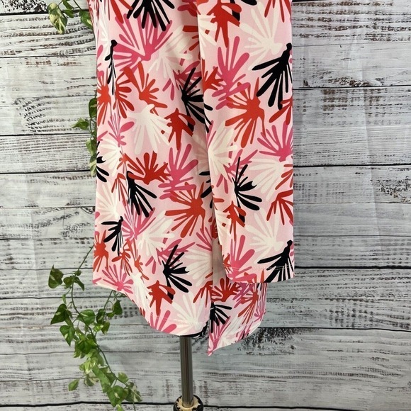 Anne Klein Blouse Tunic size Small Pink Coral Stretch Modest Career Casual Slim - Picture 12 of 14